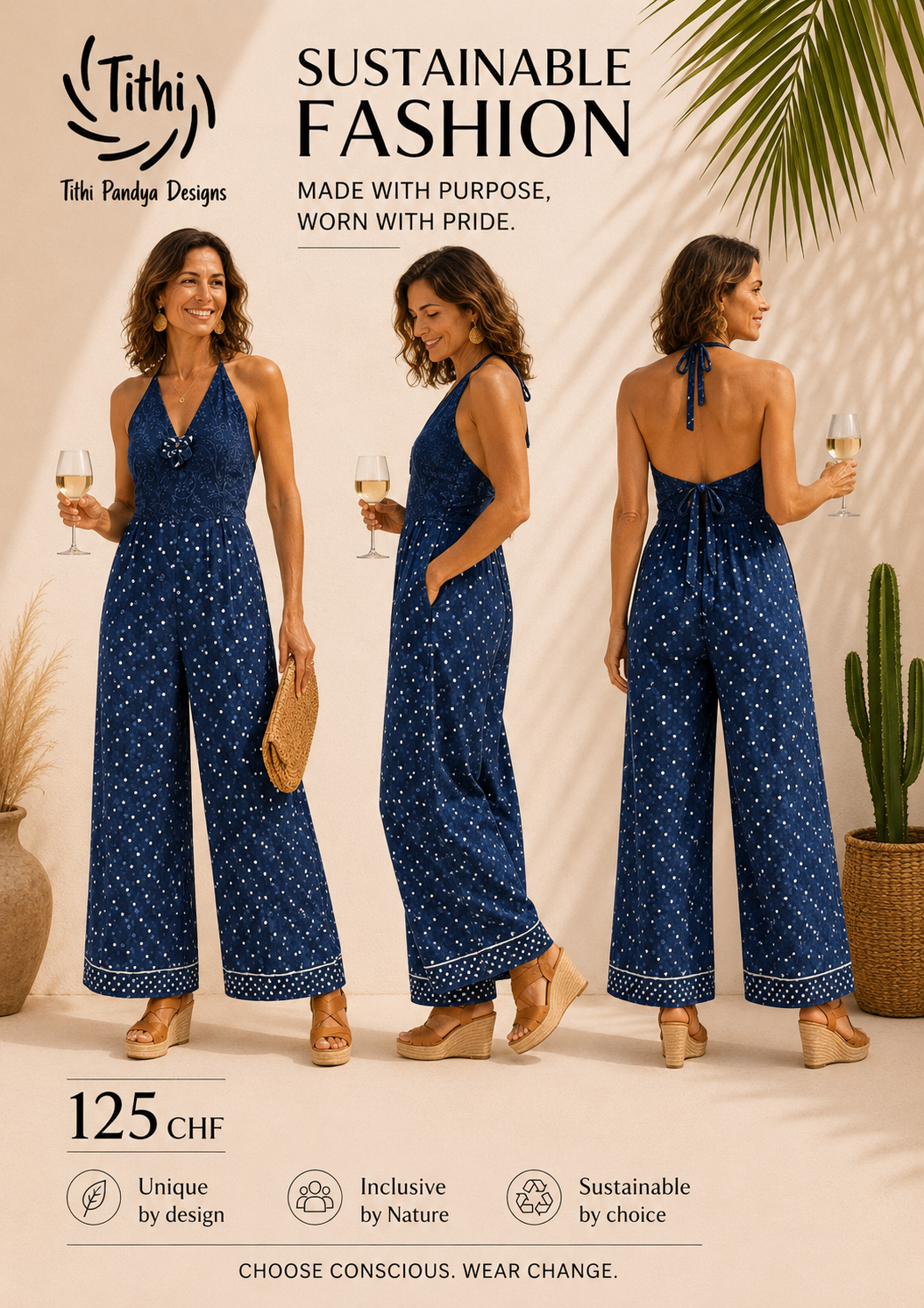 Pure Cotton Saree Jumpsuit