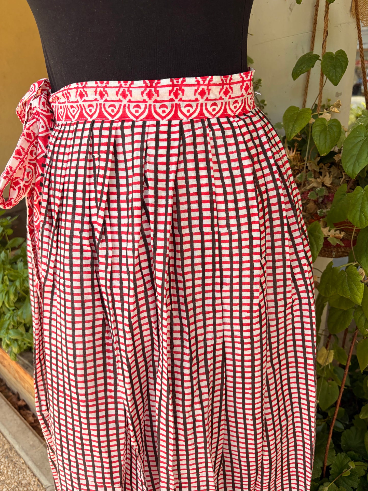 Wrap Around Patchwork Maxi Skirt made of saree