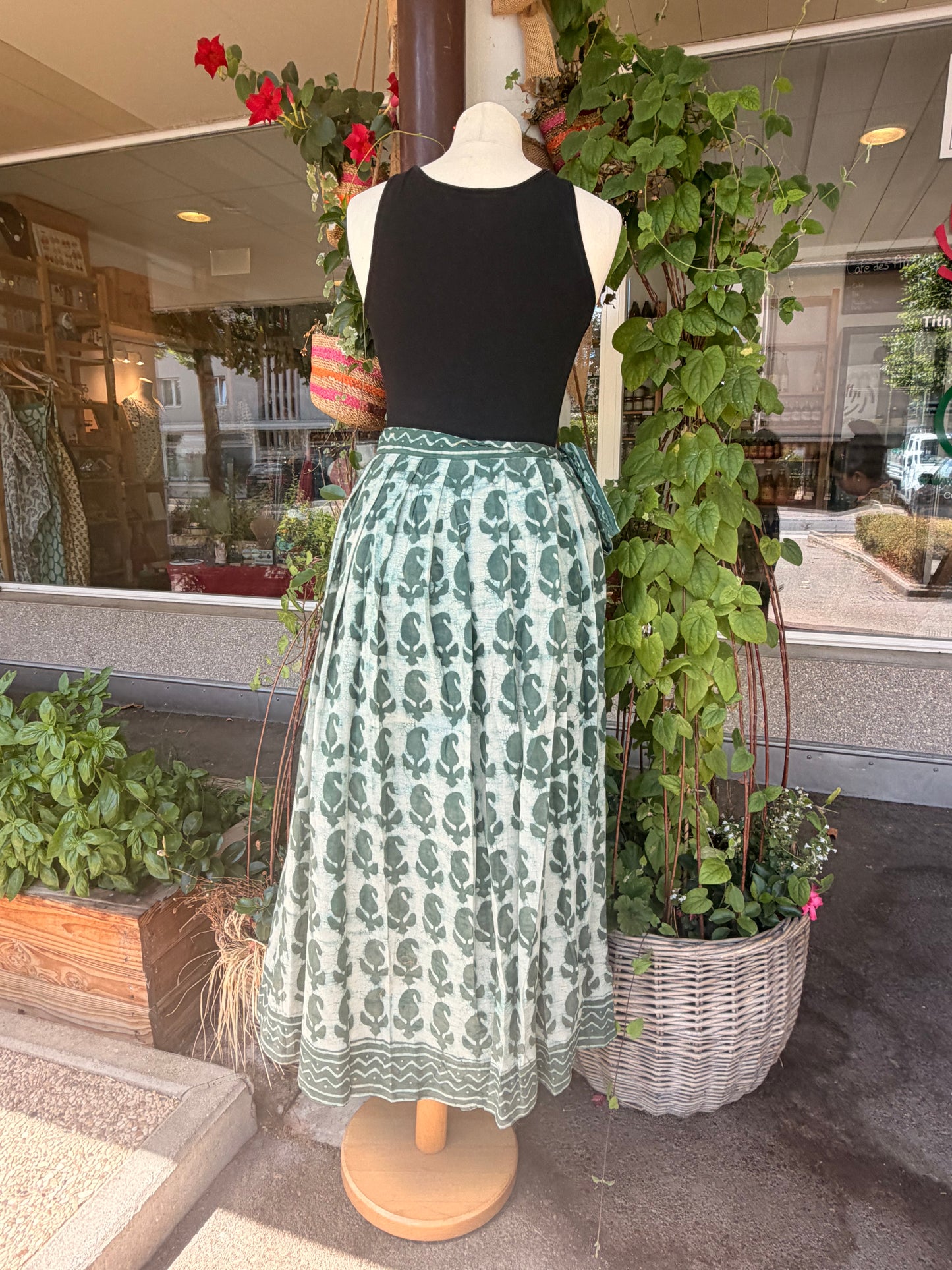 Wrap Around Patchwork Maxi Skirt made of saree (Copy)
