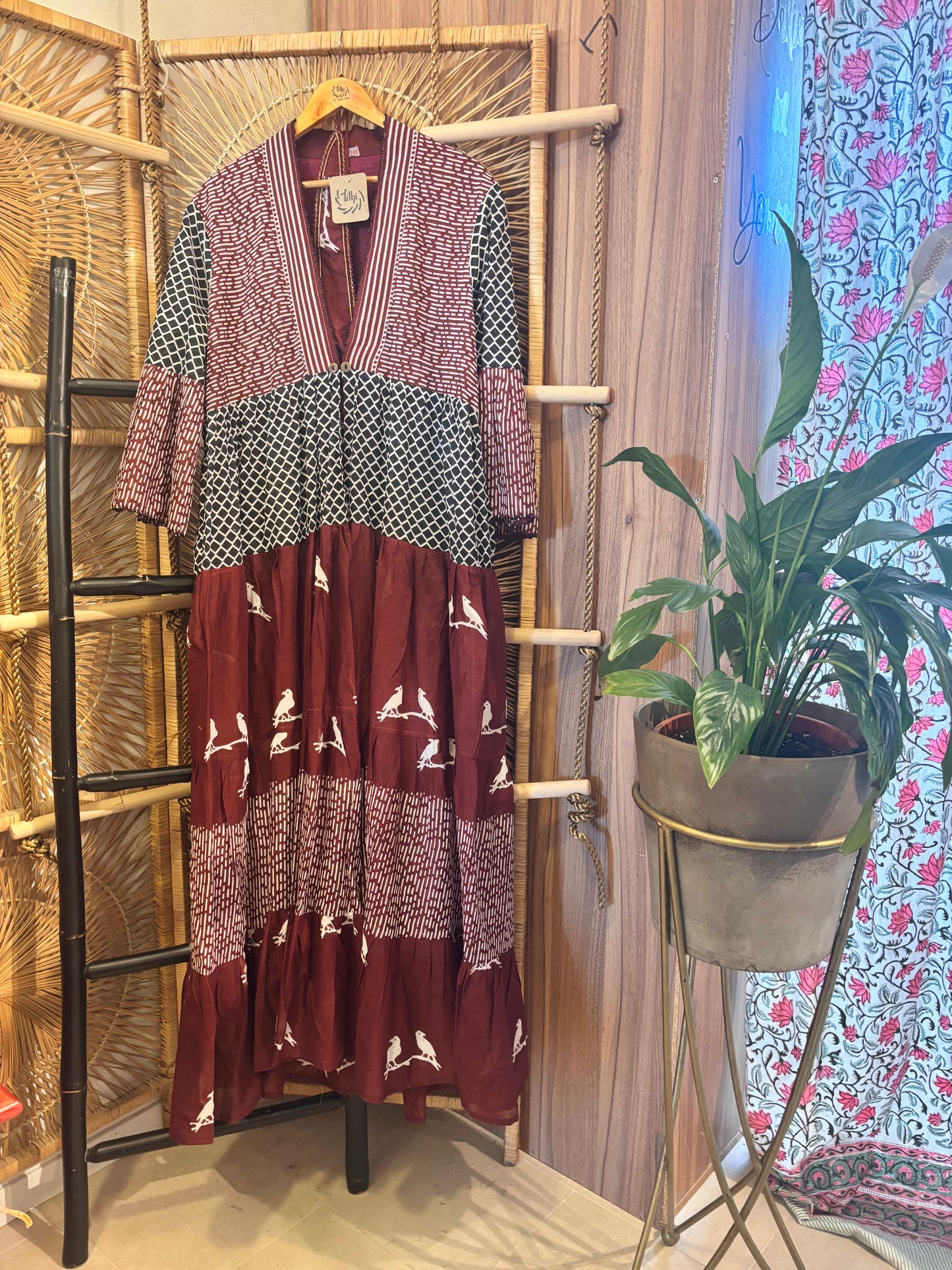 Pure Cotton Hand Block Print Boho Cardigan | Fair Trade | One Size (Copy 4)