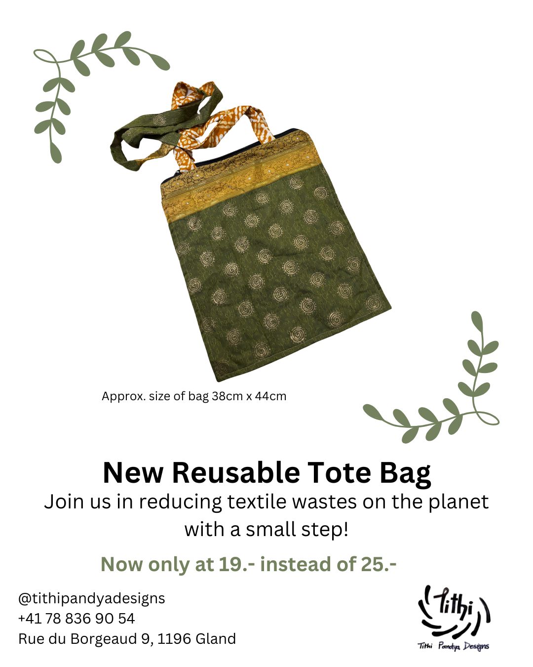 Reusable tote bag